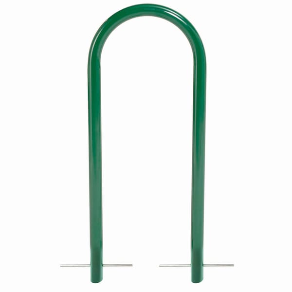 U-Rack Bike Rack, Green, Below Ground Mount, 2-Bike Capacity